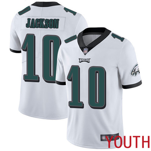 Youth Philadelphia Eagles #10 DeSean Jackson White Vapor Untouchable NFL Jersey Limited Player Football->youth nfl jersey->Youth Jersey